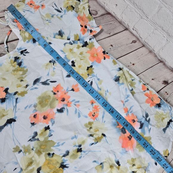 Papermoon Petite Light Blue Floral Short Sleeve Blouse SP NWT - Picture 7 of 7